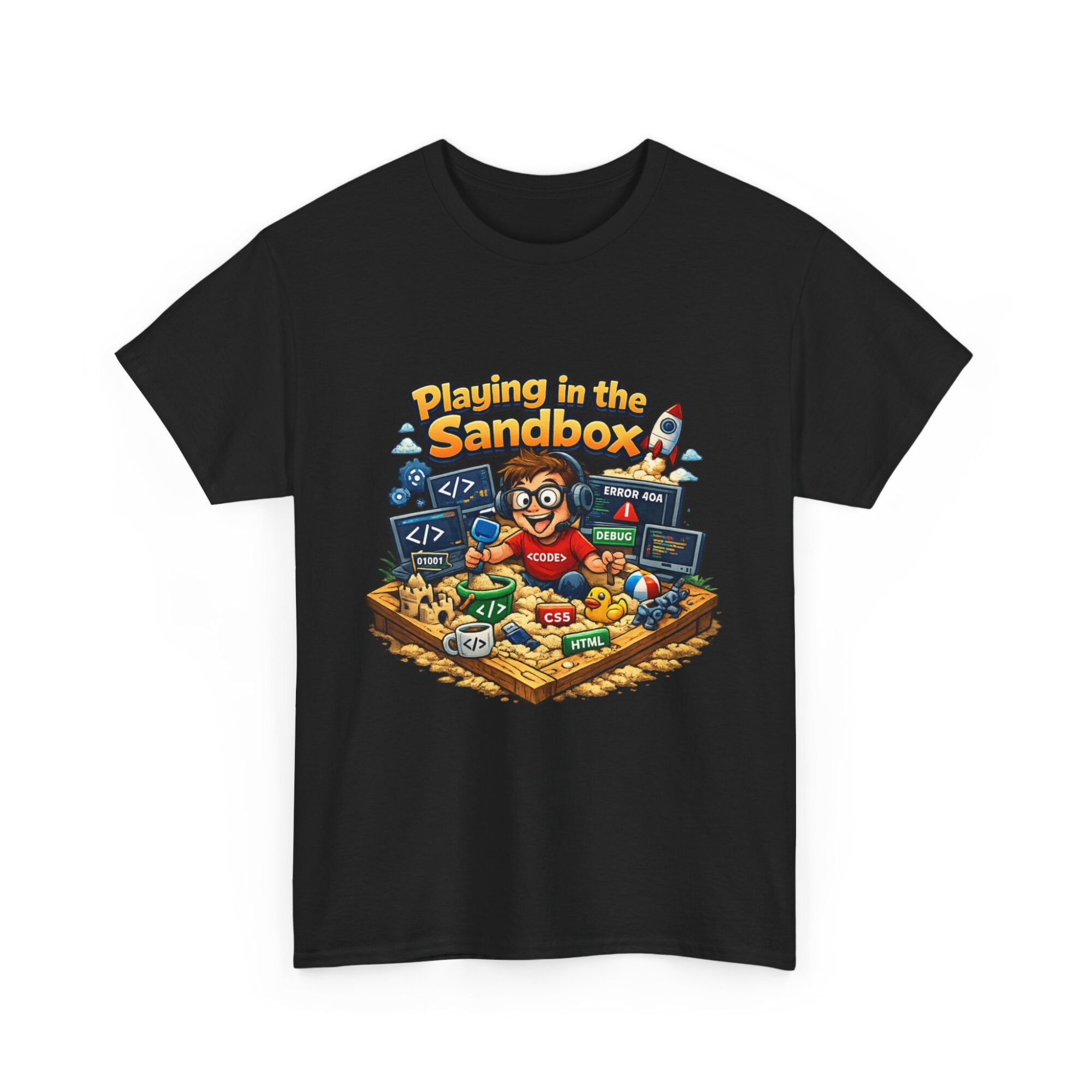 Playing in the Sandbox Unisex Graphic Tee - Fun Coding Design, Soft & Trendy T-Shirt 7 Playing in the Sandbox Unisex Graphic Tee - Fun Coding Design, Soft & Trendy T-Shirt