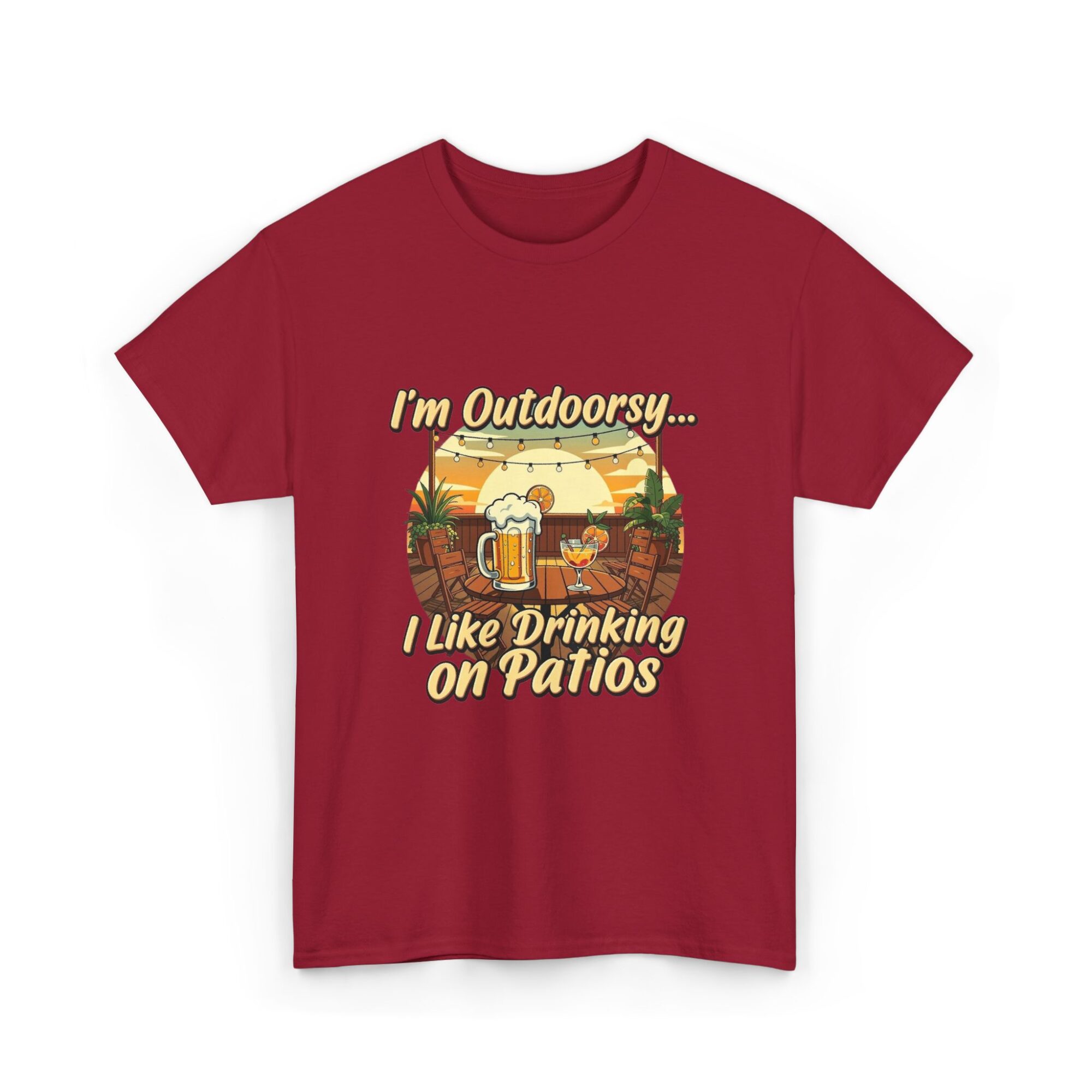 I'm Outdoorsy T-Shirt | Fun Unisex Graphic Tee for Patio Lovers | Premium Print on Demand Apparel 43 I'm Outdoorsy T-Shirt | Fun Unisex Graphic Tee for Patio Lovers | Premium Print on Demand Apparel