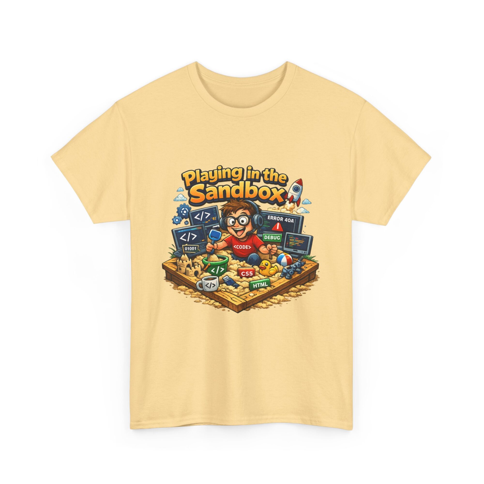 Playing in the Sandbox Unisex Graphic Tee - Fun Coding Design, Soft & Trendy T-Shirt 11 Playing in the Sandbox Unisex Graphic Tee - Fun Coding Design, Soft & Trendy T-Shirt
