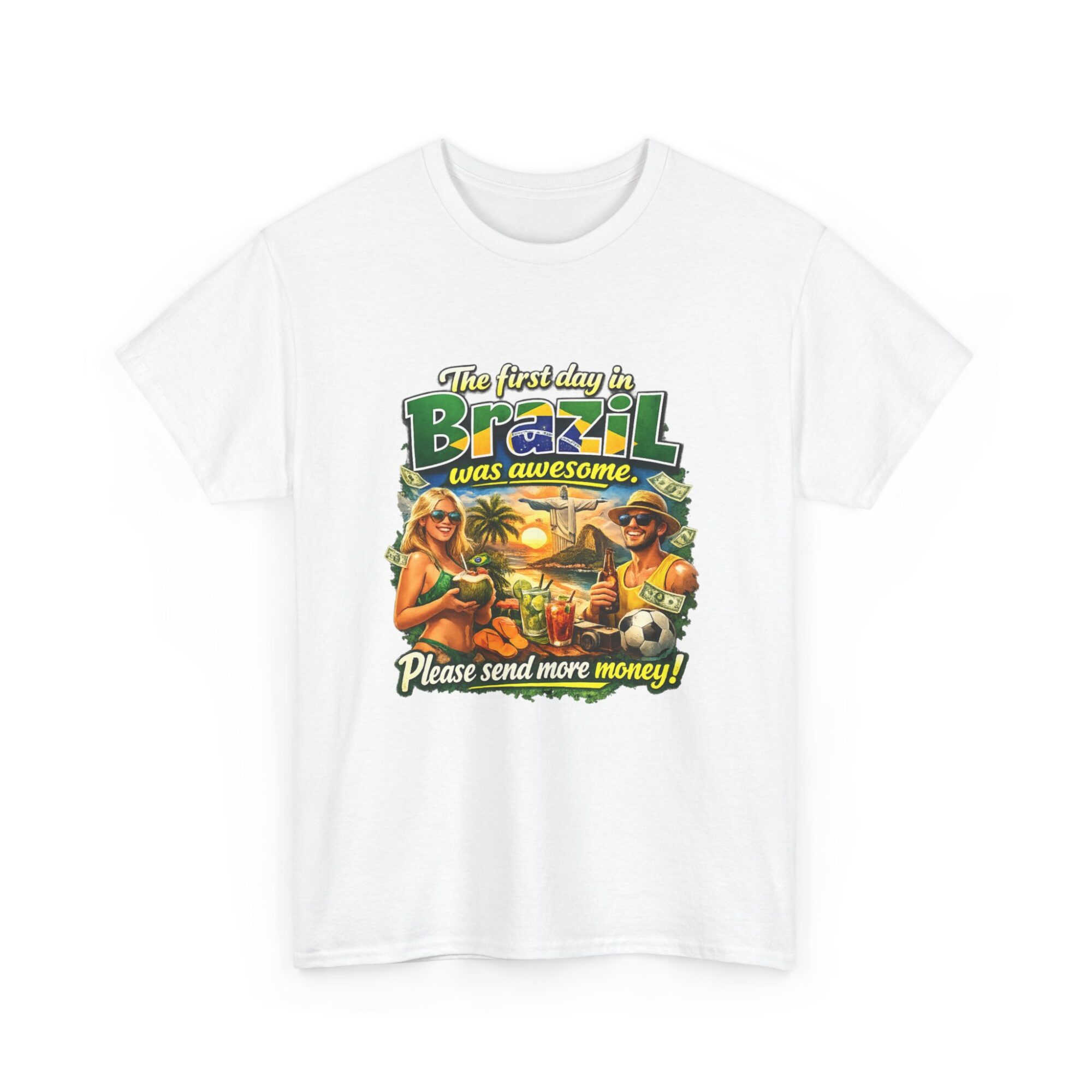 Awesome Brazil Graphic Tee - Fun Unisex T-Shirt for Everyday Wear 3 Awesome Brazil Graphic Tee - Fun Unisex T-Shirt for Everyday Wear