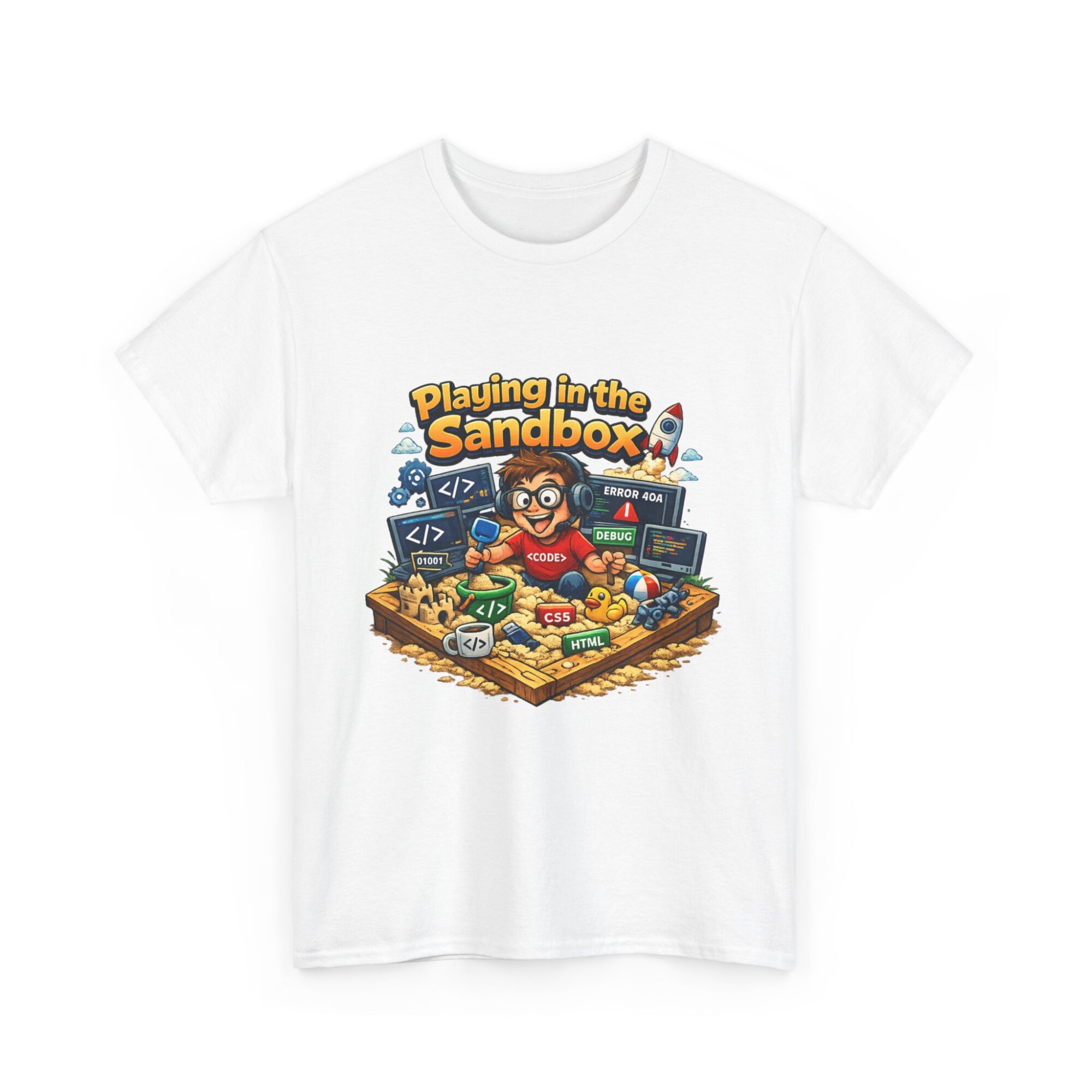 Playing in the Sandbox Unisex Graphic Tee - Fun Coding Design, Soft & Trendy T-Shirt 3 Playing in the Sandbox Unisex Graphic Tee - Fun Coding Design, Soft & Trendy T-Shirt