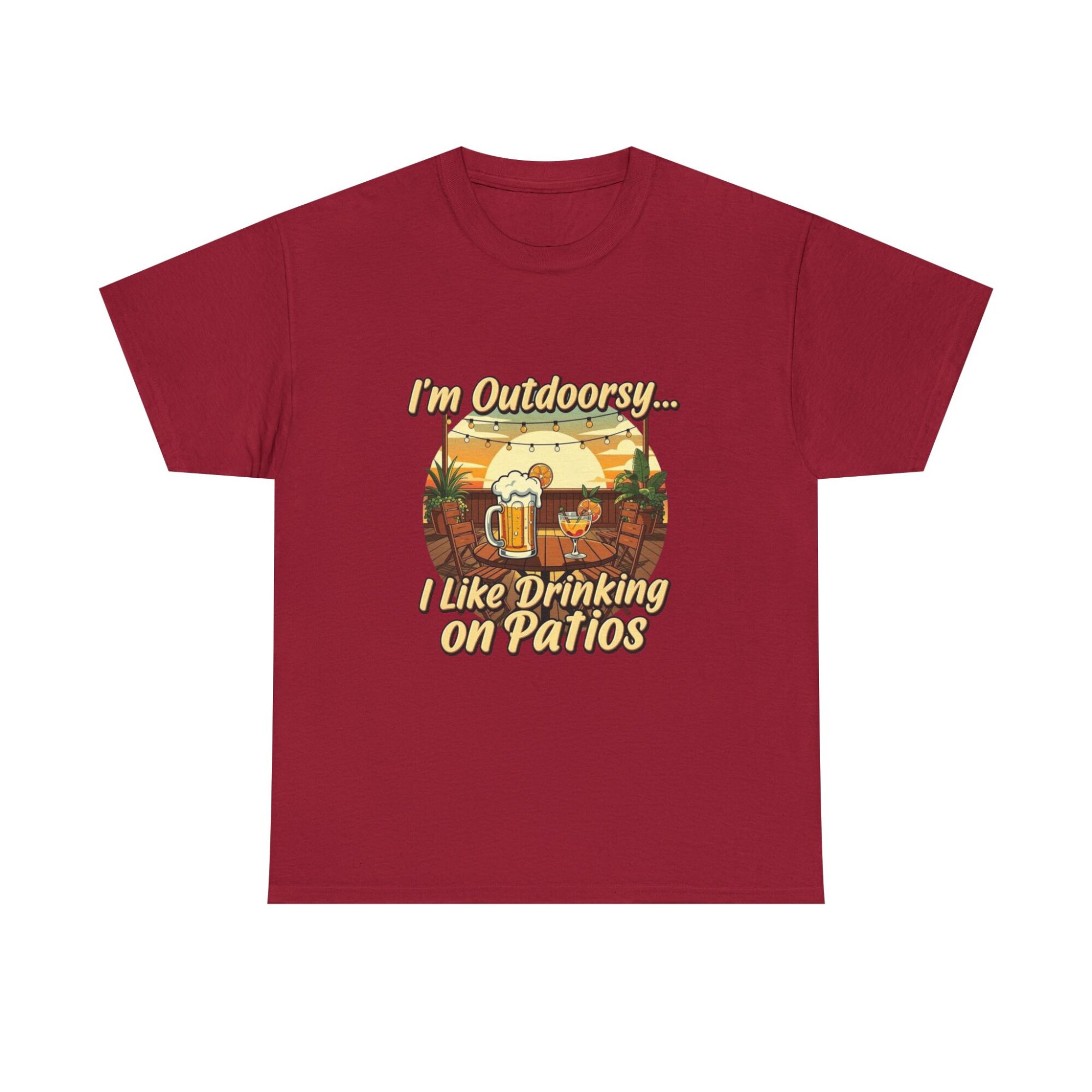 I'm Outdoorsy T-Shirt | Fun Unisex Graphic Tee for Patio Lovers | Premium Print on Demand Apparel 41 I'm Outdoorsy T-Shirt | Fun Unisex Graphic Tee for Patio Lovers | Premium Print on Demand Apparel