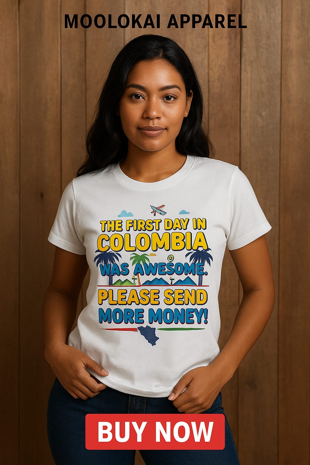 Premium Unisex Graphic Tee - Colombia Adventure Humor Shirt 1 Premium Unisex Graphic Tee - Colombia Adventure Humor Shirt