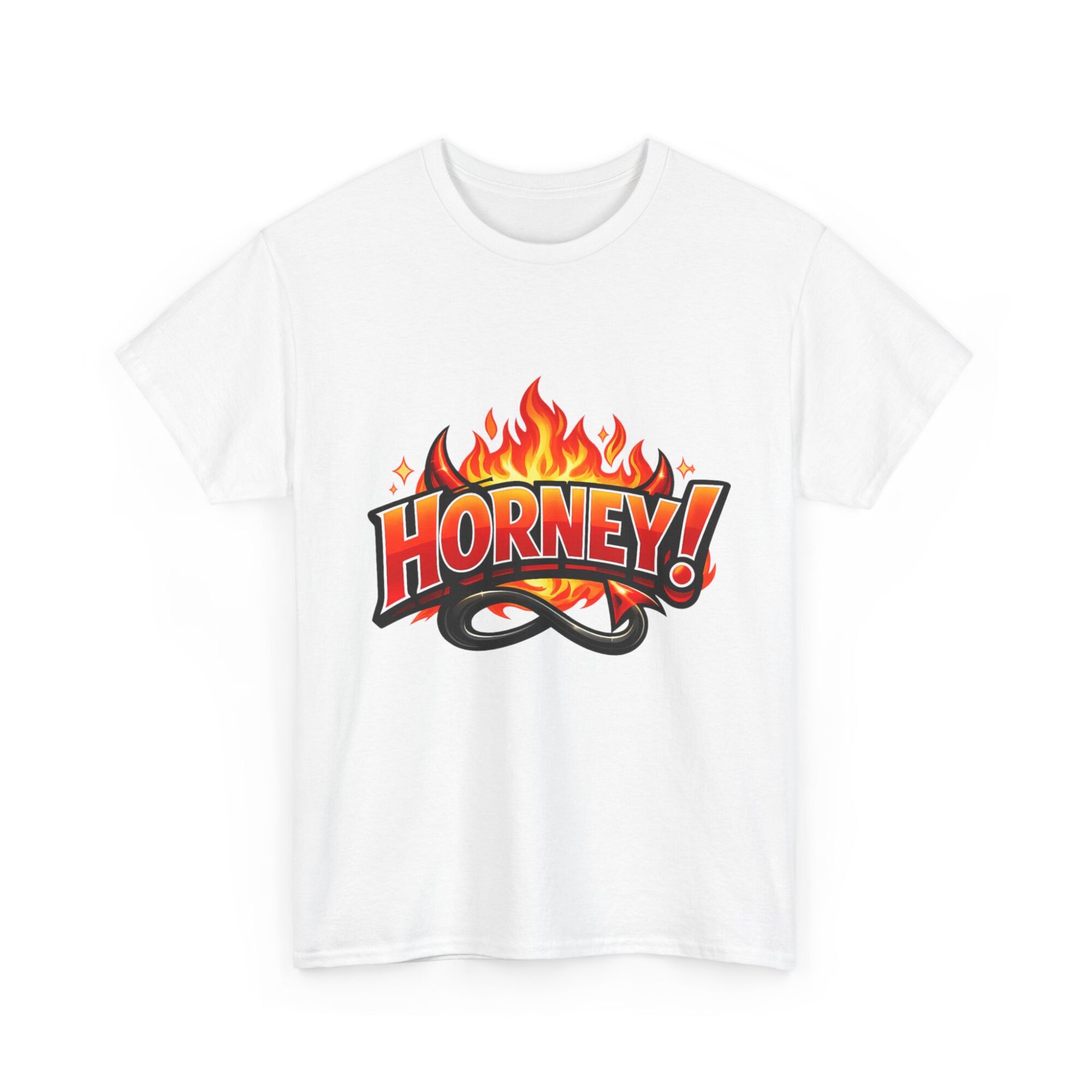 Horny Graphic Tee - Premium Unisex T-Shirt for Fun Lovers | Trendy & Comfy 3 Horny Graphic Tee - Premium Unisex T-Shirt for Fun Lovers | Trendy & Comfy