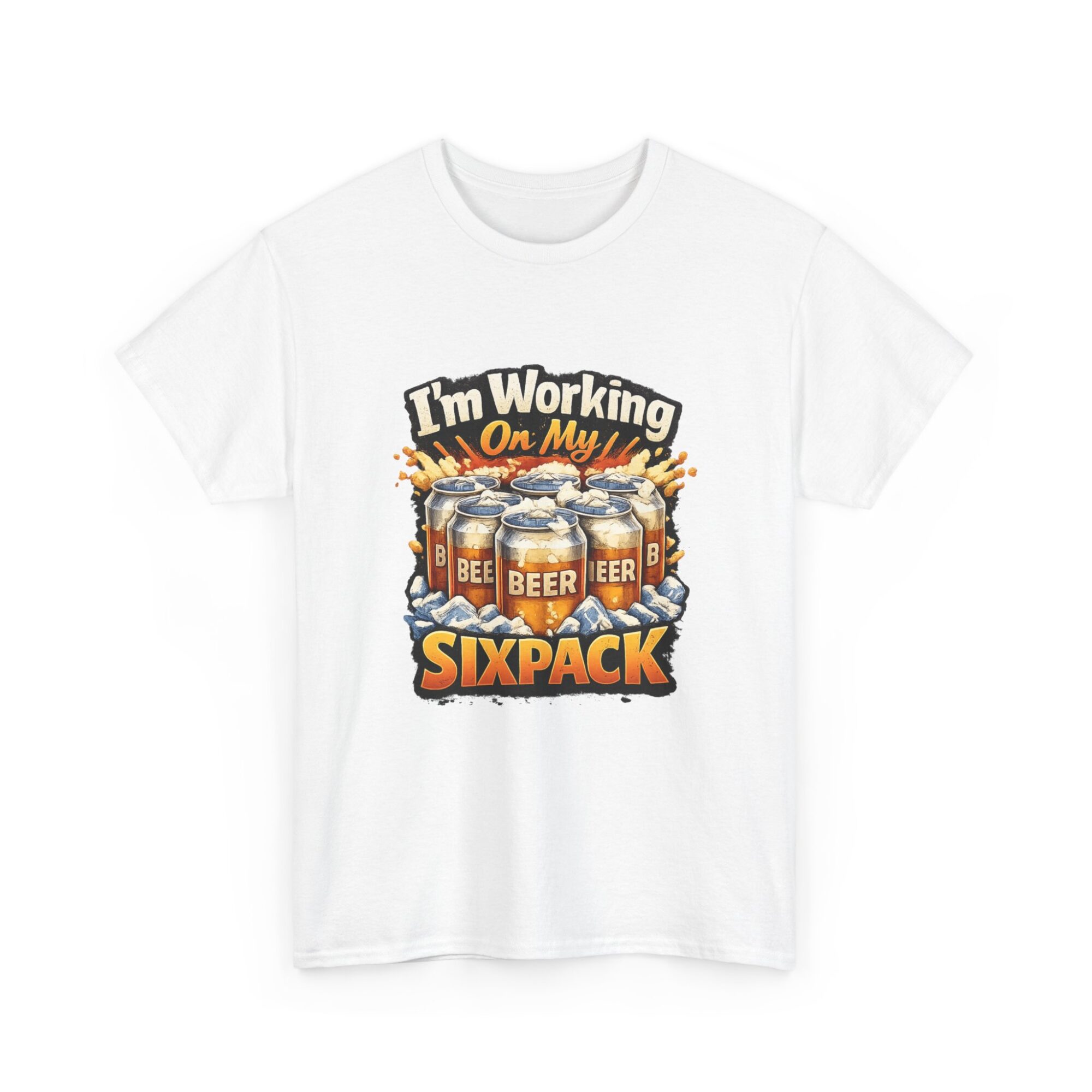 I'm Working on My Sixpack T-Shirt | Funny Graphic Tee for Beer Lovers 3 I'm Working on My Sixpack T-Shirt | Funny Graphic Tee for Beer Lovers