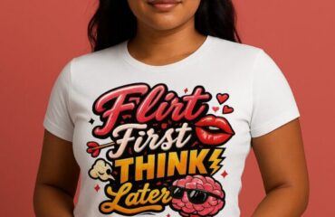T Shirt Designer Home 30 Flirt First, Think Later