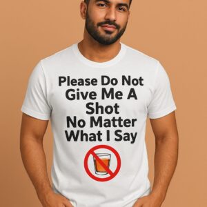 T Shirt Designer Home 2 Funny Unisex Graphic Tee - Please Do Not Give Me A Shot