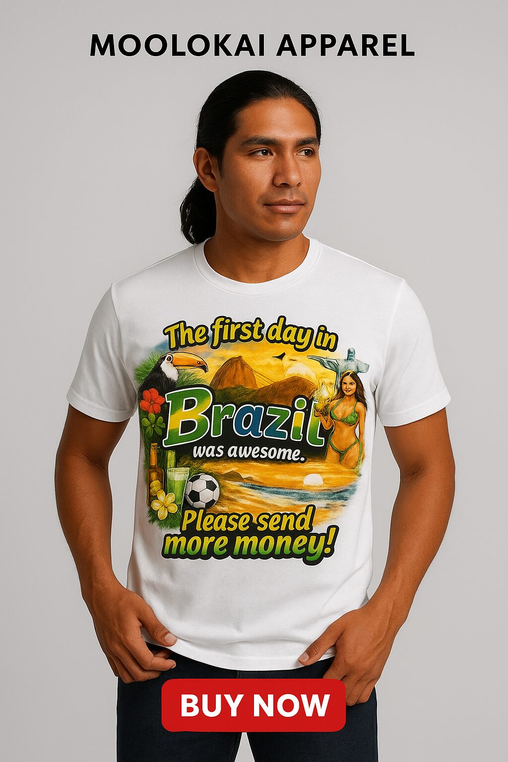 Awesome Brazil Graphic Tee - Fun Unisex T-Shirt for Vacation Lovers 1 Awesome Brazil Graphic Tee - Fun Unisex T-Shirt for Vacation Lovers