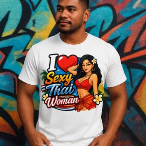 I Love Sexy Thai Woman Graphic Tee - Premium Unisex T-Shirt