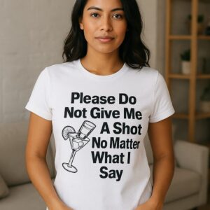 Funny Unisex Graphic T-Shirt - Please Do Not Give Me A Shot