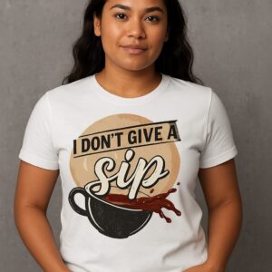 I Don't Give a Sip Funny Unisex Graphic Tee | Premium Print-on-Demand T-Shirt