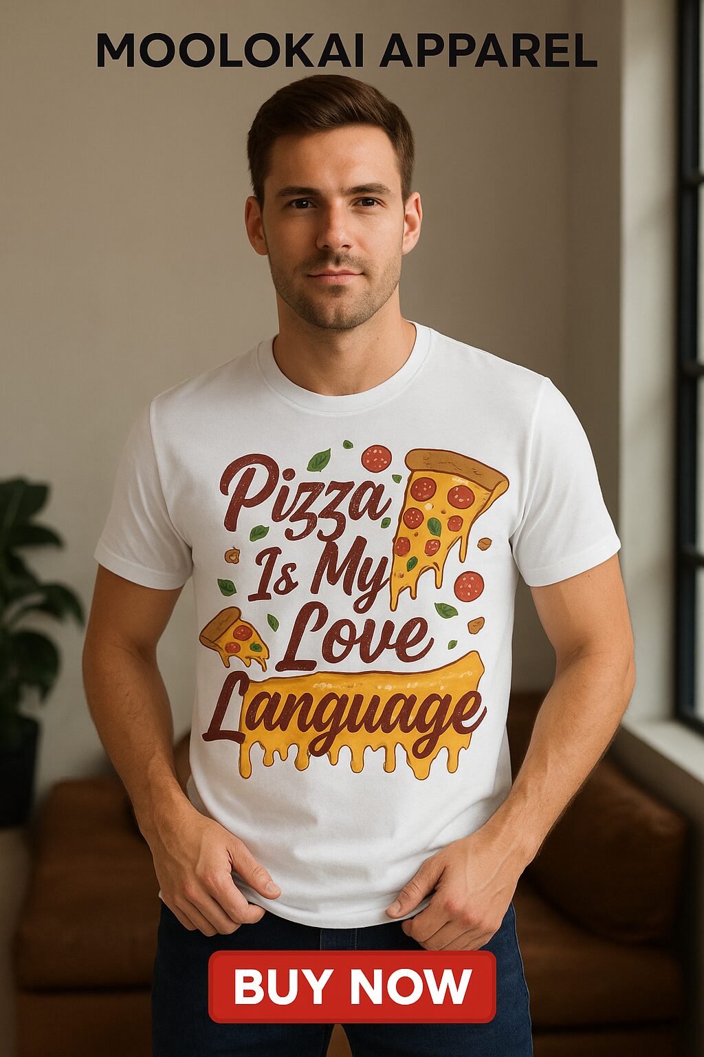 Pizza Is My Love Language Graphic Tee - Unisex Premium T-Shirt 1 Pizza Is My Love Language Graphic Tee - Unisex Premium T-Shirt