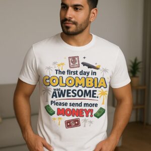 Funny Colombia Graphic Tee - Unisex Comfort & Style - Perfect Gift!