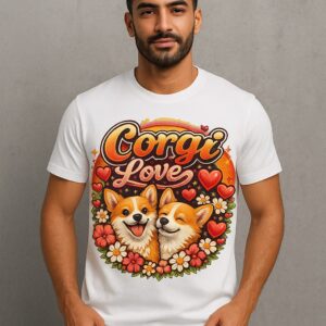 Corgi Love Graphic Tee - Unisex Premium T-Shirt for Dog Lovers