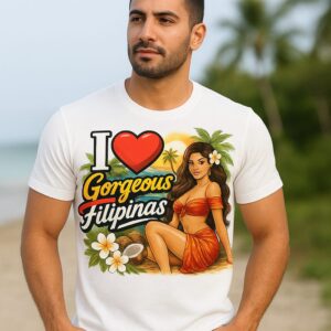 I Love Gorgeous Filipinas Graphic Tee - Unisex Comfort & Style