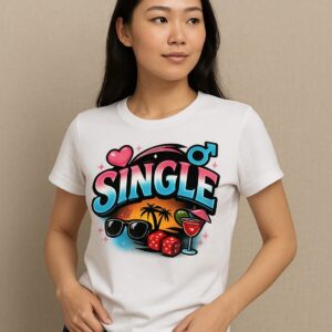Fun 'Single' Graphic Tee - Unisex Premium T-Shirt for Everyday Comfort