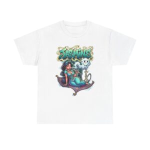 Premium Unisex Graphic Tee - Unique Jasmine Design, Soft & Comfortable