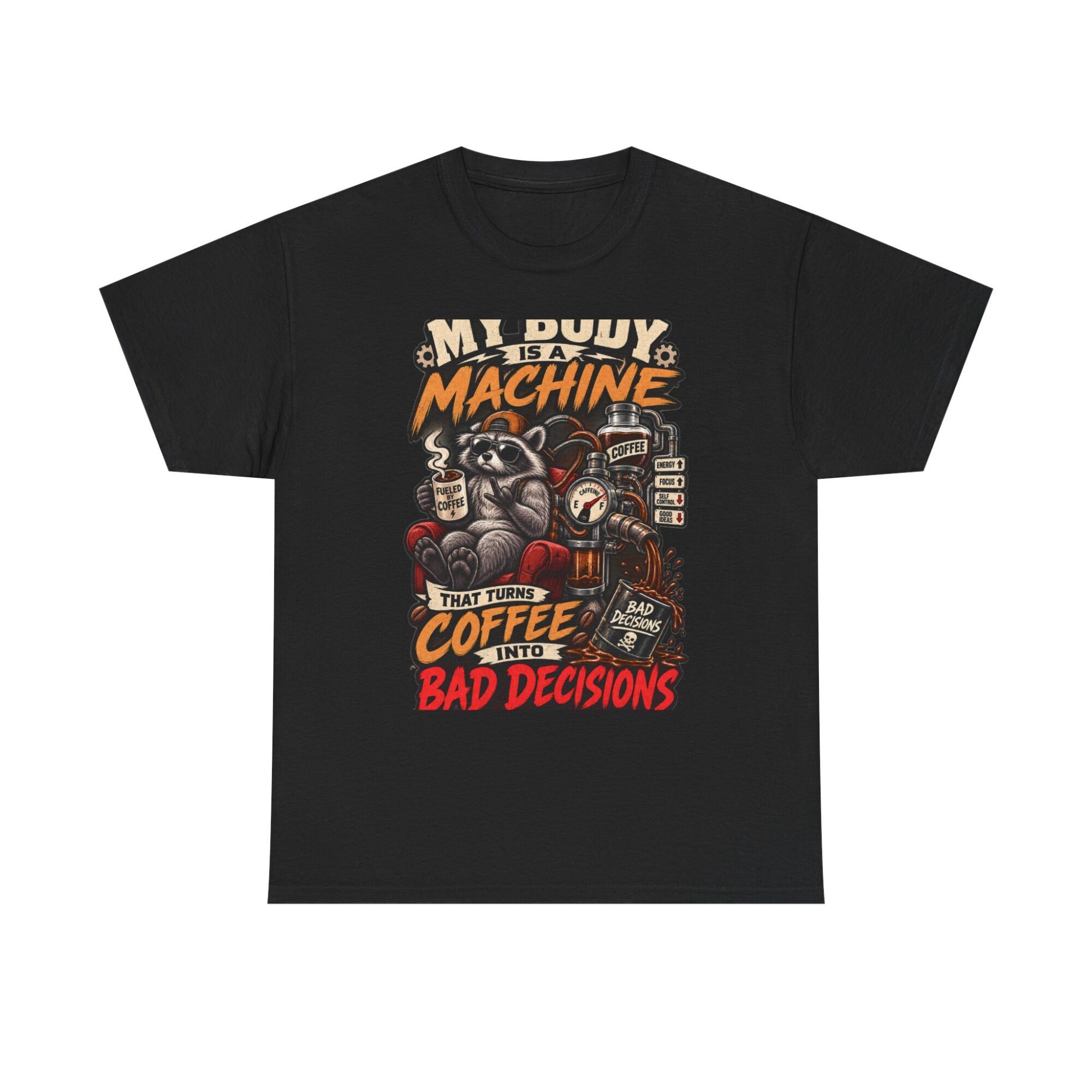 Funny Coffee Machine Graphic Tee – Unisex Premium T-Shirt 5 Funny Coffee Machine Graphic Tee – Unisex Premium T-Shirt