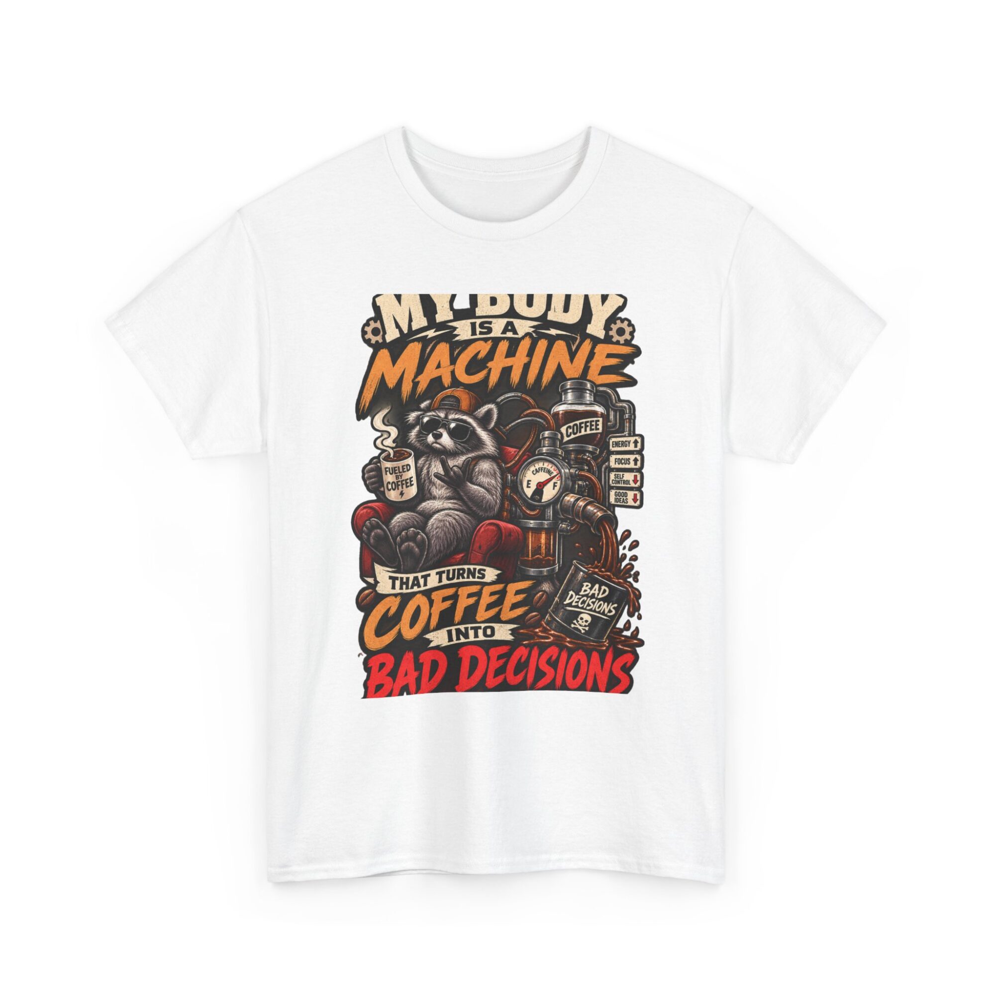 Funny Coffee Machine Graphic Tee – Unisex Premium T-Shirt 3 Funny Coffee Machine Graphic Tee – Unisex Premium T-Shirt