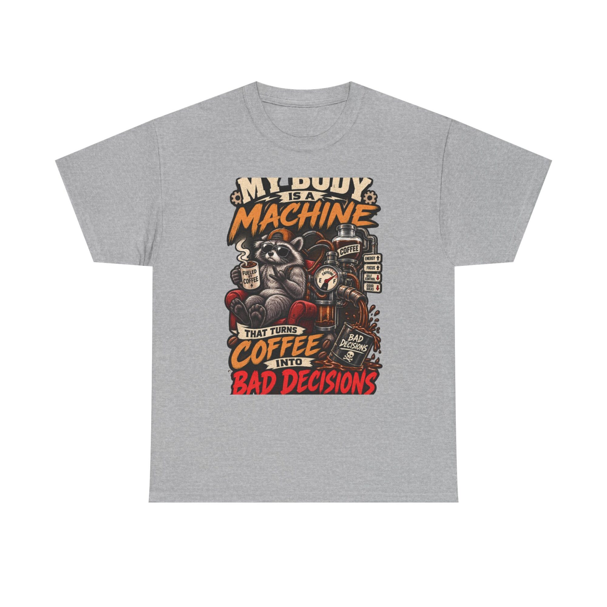 Funny Coffee Machine Graphic Tee – Unisex Premium T-Shirt 13 Funny Coffee Machine Graphic Tee – Unisex Premium T-Shirt