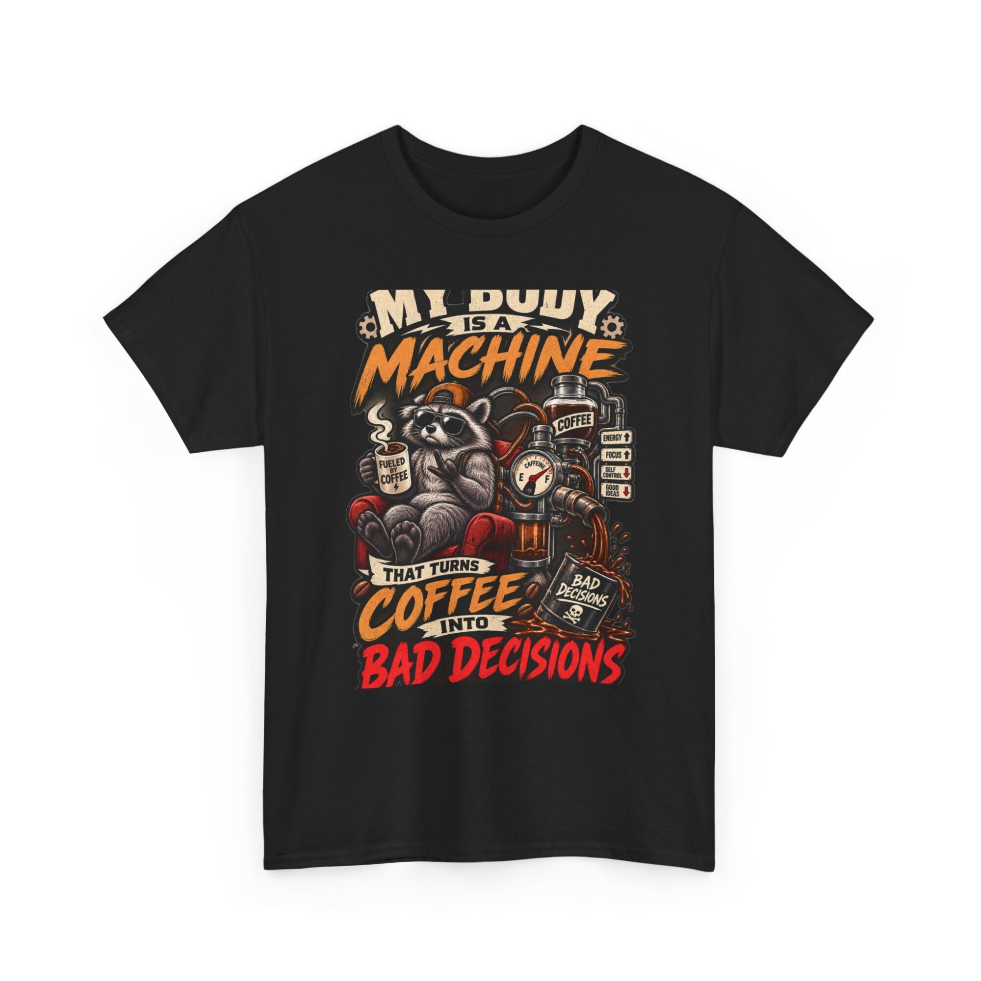 Funny Coffee Machine Graphic Tee – Unisex Premium T-Shirt 7 Funny Coffee Machine Graphic Tee – Unisex Premium T-Shirt