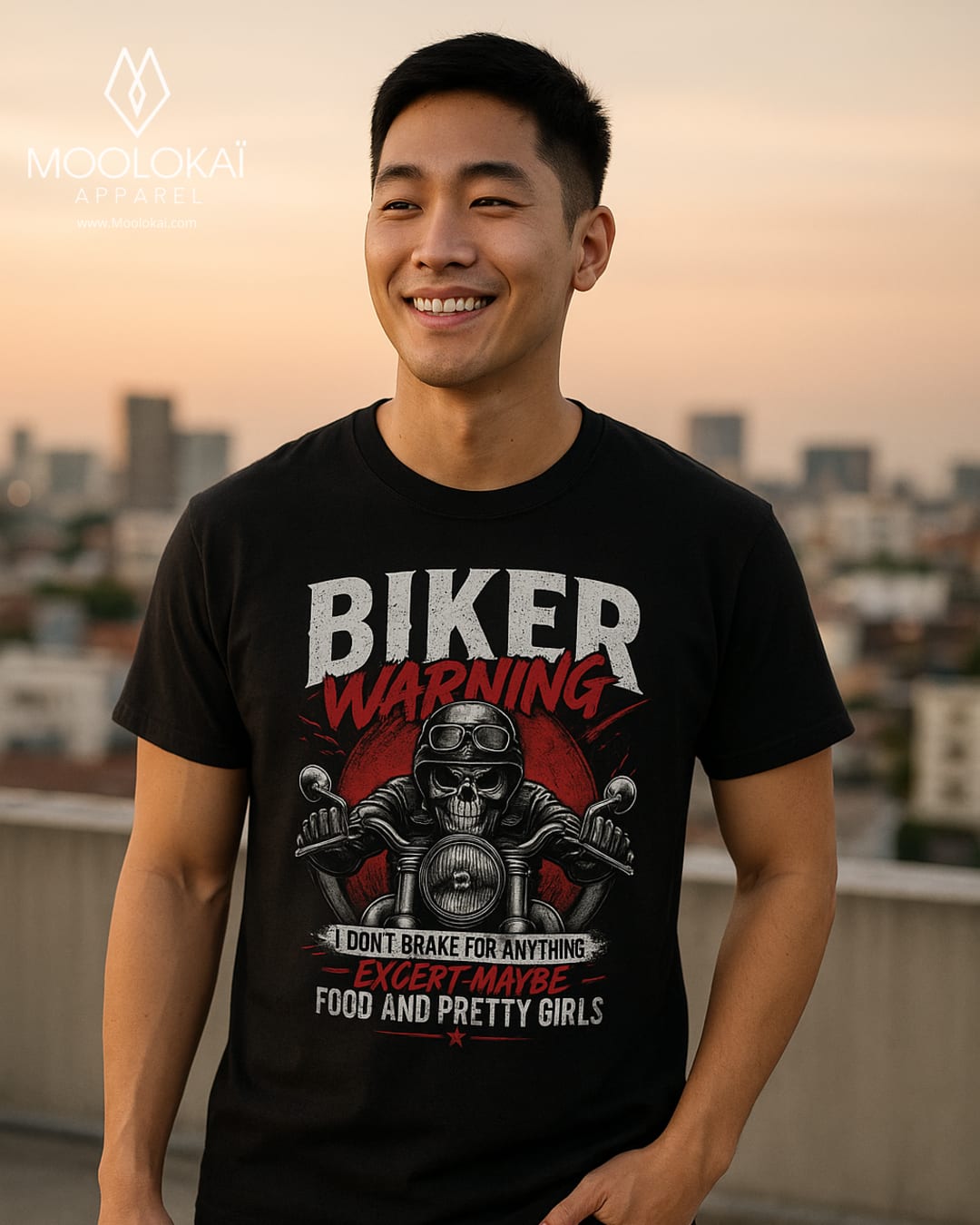 Biker Warning Tee