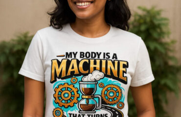 T Shirt Designer Home 33 My Body Is A Machine That Turns Coffee Into Bad Decisions